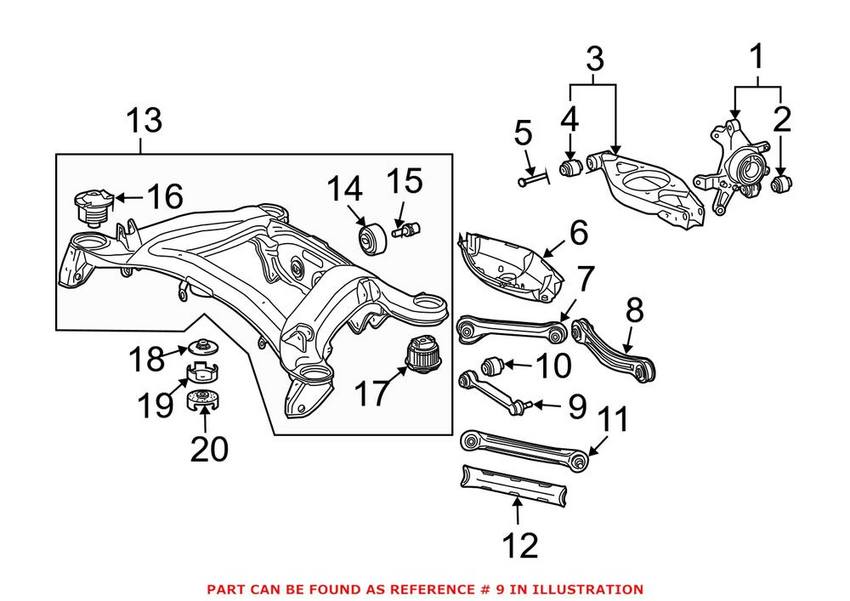 Mercedes Suspension Control Arm 2033500353